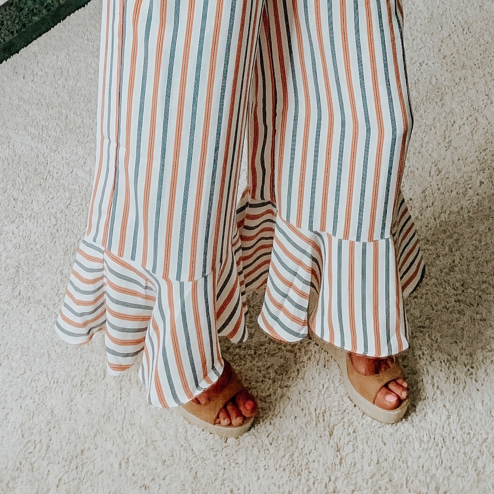 [SOLD!!] *Brand New* Striped Jumpsuit - Picture 2 of 3